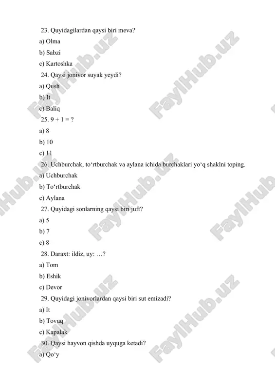 mantiqiy fikrlashga oid masalalar ustida ishlash (1-sinf) - Page 4