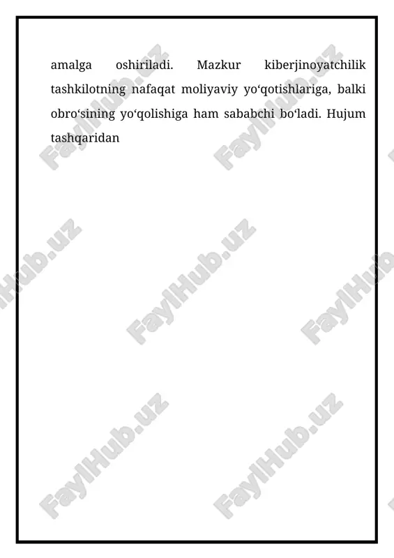 orotga quyidagilar kirmaydi: · fuqarolarning huquq va erkinliklari, ularni ro‘yobga chiqarish tartibi to‘g‘risidagi, shuningdek, davlat hokimiyati va boshqaruv organlari, fuqarolarning o‘zini o‘zi boshqarish organlari, jamoat birlashmalari va boshqa nodavlat notijorat tashkilotlarining huquqiy maqomini belgilovchi qonun hujjatlari; · ekologik, meteorologik, demografik, sanitariya-epidemiologik, favqulodda vaziyatlar to‘g‘risidagi ma’lumotlar hamda aholining, aholi punktlarining, ishlab chiqarish obyektlari va kommunikatsiyalarning xavfsizligini ta’minlash uchun zarur bo‘lgan boshqa axborotlar; · axborot-kutubxona muassasalarining, arxivlarning, idoraviy arxivlarning va o‘zbekiston respublikasi hududida faoliyat ko‘rsatayotgan yuridik shaxslarga tegishli axborot tizimlarining ochiq fondlaridagi mavjud ma’lumotlar. davlat hokimiyati va boshqaruv organlari, fuqarolarning o‘zini o‘zi boshqarish organlari, jamoat birlashmalari va boshqa nodavlat notijorat tashkilotlari jamiyat manfaatlariga taalluqli voqealar, faktlar, hodisalar va jarayonlar to‘g‘risida qonun hujjatlarida belgilangan tartibda ommaviy axborot vositalariga xabar berishi shart. 10- modda. axborot berishni rad etish agar so‘ralayotgan axborot maxfiy bo‘lsa yoki uni oshkor etish natijasida shaxsning huquqlari va qonuniy manfaatlariga, jamiyat va davlat manfaatlariga zarar yetishi mumkin bo‘lsa, axborotni berish rad …
