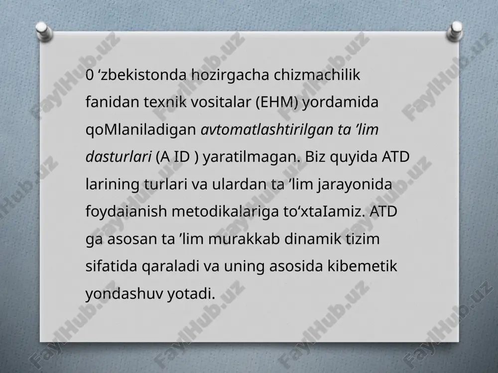 avtomatlashtirilgan o’qitish dasturlarida kompyuterlardan foydalanish - Page 4