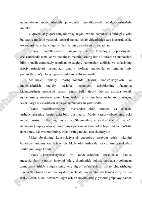 . ishchilar mehnati tobora injenerlik-texnik xarakter kasb etayotgani, ratsionalizator va ixtirochilarning saflari o‘sib, ular kiritayotgan takliflarning samaradorligi ortayotganligi buning yaqqol ifodasidir. ratsionalizatorlar va ixtirochilar-ishchilar sinfining ilg‘or qismi bo‘lib, ular ijodiy fikrlaydigan, tinimsiz izlanadigan, mashina va mexanizmlarning yangi, eng tejamli konstruksiyalarni, yangi texnologik jarayonlarni yaratish eskilarni takomillashtirish bo‘yicha qimmatli takliflar kiritadigan kishilardir.[footnoteref:1] texnik tafakkurni va mehnatga ijodiy munosabatni rivojlantirish yangi kishiniyangi jamiyat quruvchisini tarbiyalashning eng muhim vazifalaridan biridir. ana shunday kishining yetishib chiqishida o‘quvchilarga umumiy ta’lim berishdan tashqari, ularning keng politexnik asosda unumli mehnatga ham jalb etadigan isloh qilingan maktab yetakchi rol o‘ynashi lozim. xozirgi sharoitda o‘quvchilarga politexnik ta’lim berish tabiatning maktab predmetlarida, avvalo tabiiy-ilmiy sikldagi predmetlarda o‘rganiladigan umumiy qonunlari, xozirgi ishlab chiqarishning asosiy tarmoqlari xaqida, eng tipik mashinalar, mexanizmlar, aparatlar va asboblarning tuzilishi hamda ishlash prinsiplari, shuningdek ulardan amalda foydalanish xaqida, asosiy materiallar va ularni qo‘llash, eng tipik texnologik jaranlar xaqida umumiy, ilmiy bilimlar va mehnatni ilmiy asosda tashkil qilish …