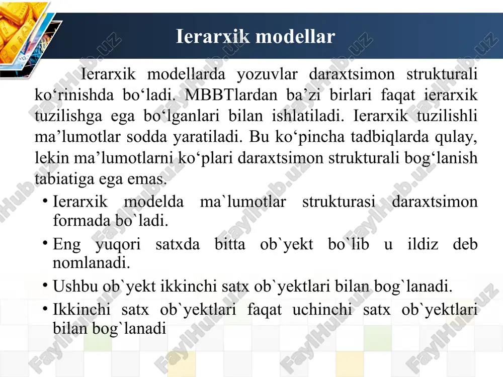 ma'lumotlar bazasi modellari - Page 4