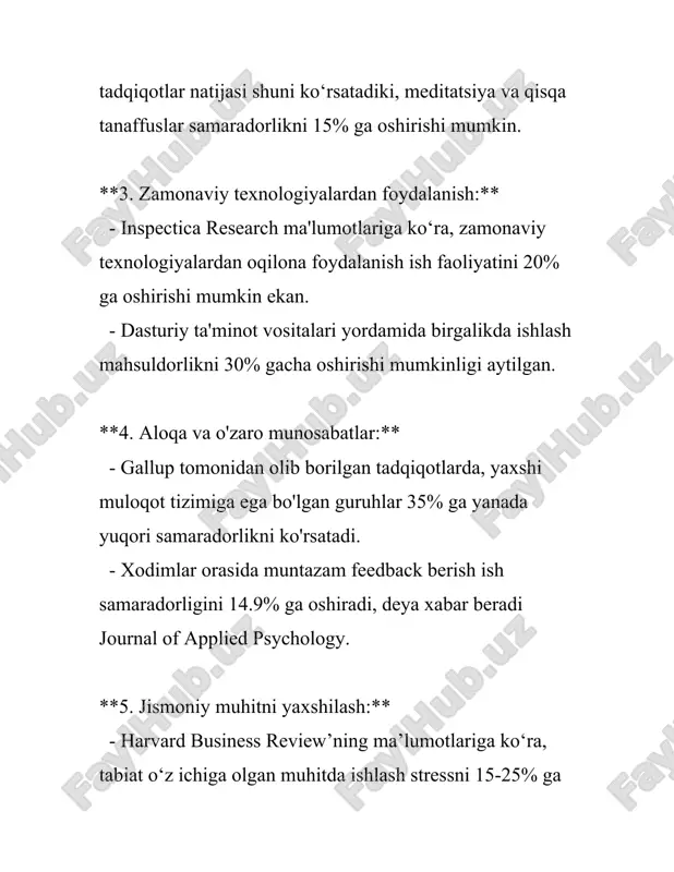 'lishga intiladi. 5. kognitiv baholash nazariyasi: bu nazariya motivatsiyani ichki va tashqi omillar orqali tushuntiradi. ichki motivatsiya shaxsning o'zida mavjud bo'lib, masalan, qiziqish yoki bilim olish istagi. tashqi motivatsiyalar esa tashqi mukofotlar, masalan, pul yoki rag'batlar orqali shakllanadi. richard ryan va edvard deci bu nazariyani rivojlantirishdi. 6. o'z-o'zini boshqarish nazariyasi: bu nazariya odamlarning o'z harakatlarini va maqsadlarini belgilash va boshqarishga urg'u beradi. bu nazariyada motivatsiya ichidagi yo'nalish ko'proq aniq va bo'lajak maqsadlar asosida shakllanadi. o'z-o'zini boshqarish, masalan, yaqin maqsadlar qo'yish va ularga erishish jarayonida muhimdir. umumiy holda, motivatsiya nazariyalari turli xil murakkab va dinamik omillarni o'z ichiga oladi va ular nafaqat individual darajadagi, balki guruh yoki tashkilot darajasidagi jarayonlarni ham tushuntiradi. motivatsiya masalasi juda muhim, chunki bu mehnat unumdorligini, o'qishdagi muvaffaqiyatni va shaxsiy rivojlanishni oshirishga yordam beradi. natijada, motivatsiyani to'g'ri tushunish va qo'llash orqali samaradorlik va muvaffaqiyatni oshirish mumkin. 3. rahbarlik va motivatsiya rahbarlik va motivatsiya mavzusi zamonaviy jamiyat va …