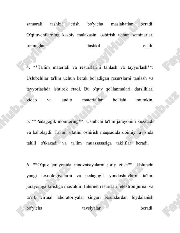 lanadi. masalan, oilaviy muhit, jamoat muhiti va boshqa ijtimoiy omillar farzandlarning jismoniy va ma’naviy rivojlanishiga ta’sir ko‘rsatadi. bu borada tarbiyachilarning roli shunchaki nazorat qilishda emas, balki farzandga yuksak talablarga asoslangan to‘laqonli rivojlanish uchun shart-sharoit yaratib berishdir. o‘quv yurtlarida bolalar axloq va ma’naviyat sohalarida ta’lim olib, kelgusida jamiyat manfaatlariga xizmat qilishlari uchun tayyorlangan bo‘lishlari kerak. shu bilan birga universitetlar va kollejlarda bu soha bo‘yicha maxsus darslar, trening va seminarlar tashkil etiladi. mavjud statistika shuni ko‘rsatadiki, jamiyatning axloqiy va ma’naviy rivojlanishi to‘g‘ridan-to‘g‘ri ta’lim muassasalari tomonidan tavsiya qilingan tarbiya ta’lim metodlariga bog‘liq. tarbiyada metodik yondashuv muhim: bolalarga qadriyatlar, axloqiy normalar va madaniy habar berish bir necha usullarda tarkib topadi, bu usullar turli yosh toifalariga mos ravishda uzatiladi. bu jarayonda turli xil innovatsion usullar, yangi texnologiyalar, multimediya vositalari qo'llaniladi, bu usullar bolalarning o‘qish jarayonidagi ishtiyoq va qiziqishini oshiradi. shu bilan birga, bola psixologiyasi, qiziqishlari va iste’dodlarini aniqlash ham tarbiyachilar uchun muhim vazifa hisoblanadi. shu …