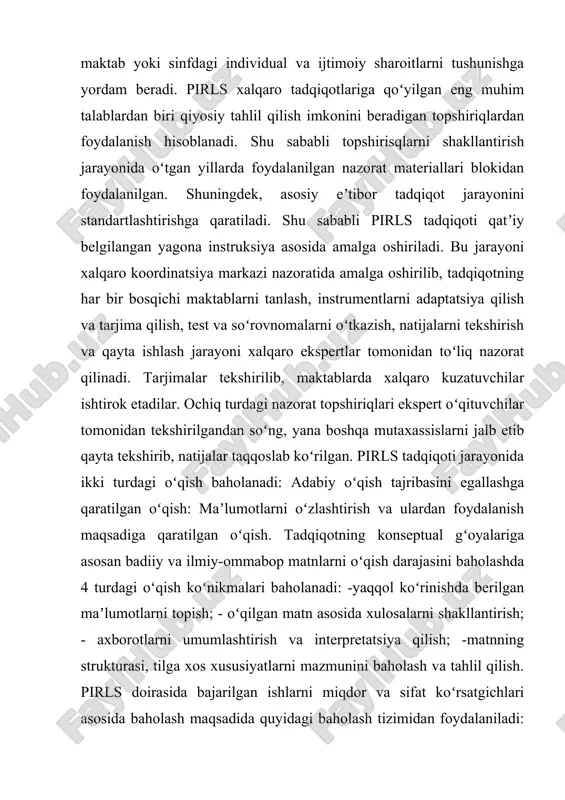 ilarining o'quv-bilish kompetentsiyalarini shakllantirishda o'qituvchi quyidagi zamonaviy texnologiyalarni egallagan bo'lishi muhim: muammoli o'qitish: gipotezalarni, muammoni qo'ya olish, bilish vazifasini anglash; loyihali o'qitish: maqsadlarni amalga oshirish uchun predmet bilimlaridan foydalana olish, axborotni topish, qayta ishlash va ifodalash, tadqiqot natijalarini rasmiylashtirish va uni ifodalash, muhim axborotni chiqarish, uni o'quv materiallaridan mustaqil topish; o'yin faoliyati; ishchanlik va tashkili-fikriy o'yinlar – bilish vazifalarini anglash, vazifalarni yechishning har xil metodlariga orientirovka qilish; ijodiy o'yin: tahlil qilish, sintez, solishtirish, klassifikatsiyalash operatsiyalari o'quv vazifalarini yechish uchun amalga oshirish; ixtirochilik vazifalarini yechish nazariyasi; tanqidiy fikrlashni rivojlantirish texnologiyasi; guruhli texnologiyalar – guruhlarda ishlash; global axborot muhitida o'qitish texnologiyasi. o'quvchilarning o'quv-bilish kompetentsiyasini shakllantirishda mahalliy va xorijiy ilg'or tajribalarni o'rgangan holda eng maqbul metod va texnologiyalardan foydalanish, metodik ta'minotni takomillashtirib borish, mashg'ulotlar jarayoniga zamonaviy pedagogik texnologiyalarni qo'llash orqali bilim berish sifatini, o'quvchilarda mustaqil fikrlash ko'nikmalarini shakllantirishni ta'minlash lozim. mazkur jarayonni yangi avlod o'quv adabiyotlari, zamonaviy jihozlar bilan ta'minlash, ularga bilimli o'qituvchilarni …