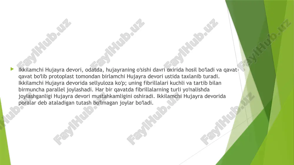hujayra devori biologik menbraba protoplazma - Page 4