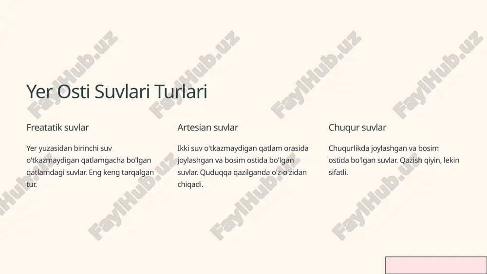yer osti suvlari: hosil bo'lish jarayoni - Page 4