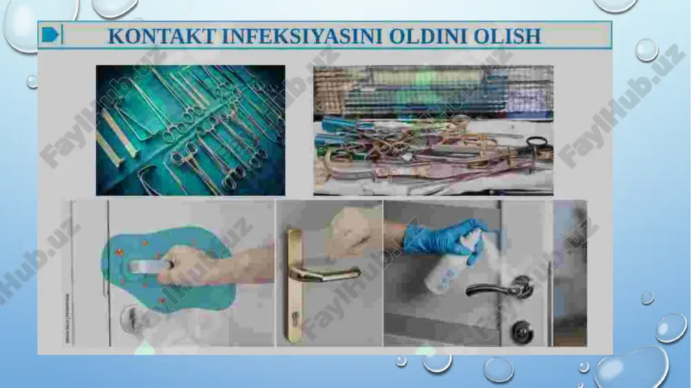 larda) sterilizatsiya qilish hamda ularni jarrohlik va bog‘lash xonalarida saqlash uchun mo‘ljallangan metall quti hisoblanadi. sterilizatsiya qutilari uch turga bo‘linadi: 1. dumaloq sterilizatsiya qutilari (dsq) - bu yaxlit tubi va qopqog‘i bo‘lgan metall silindr bo‘lib, uning aylanasi bo‘ylab (taxminan o‘rtasida yoki biroz pastroqda) bug‘ kirishini ta’minlovchi teshiklar guruhlari joylashgan. bu teshiklar maxsus qulf bilan mahkamlanadigan harakatlanuvchi metall kamar yordamida yopiladi. bu turdagi bikslarda sterilizatsiya qilingan buyumlarning sterilligi 3-5 kun davomida saqlanadi. hozirgi paytda bunday bikslar sterillikni saqlash qobiliyati past bo‘lgani sababli deyarli butunlay ishlatilmay qo‘yilgan. 2. filtrli yumaloq sterilizatsiya qutilari (kskf, kf) - oldingi turdan yaxlit silindr (teshiklarsiz) va qopqog‘i hamda tubida bug‘ kirishi uchun teshiklar mavjudligi bilan farq qiladi. ularga to‘qimachilik materiallaridan (filtrodiagonal, noto‘qima salfetka, oqartiruvchi bo‘z, mitkal, madapolam va boshqalar) tayyorlangan filtrlar o‘rnatilgan bo‘lib, ular ichki tomondan bittadan joylashtiriladi. filtrlar teshikli metall plastinalar (qisqichlar) bilan ushlab turiladi va vintlar yoki stopor qulflari yordamida mahkamlanadi. filtrlar 60 ta sterilizatsiya …