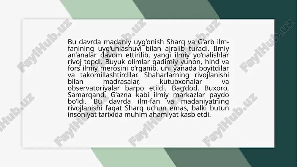ix-xii asrlarda madaniy uyg'onish - Page 4