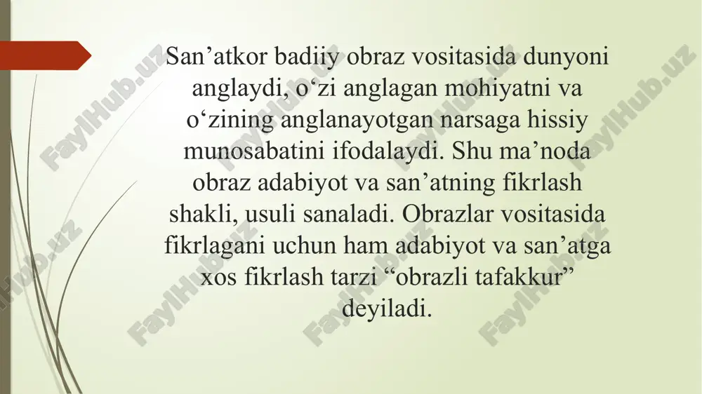 badiiy obraz va obrazlilik. badiiy obraz spetsifikasi. - Page 4