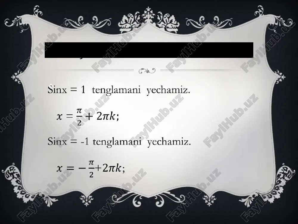 trigonometrik tenglamalar - Page 4