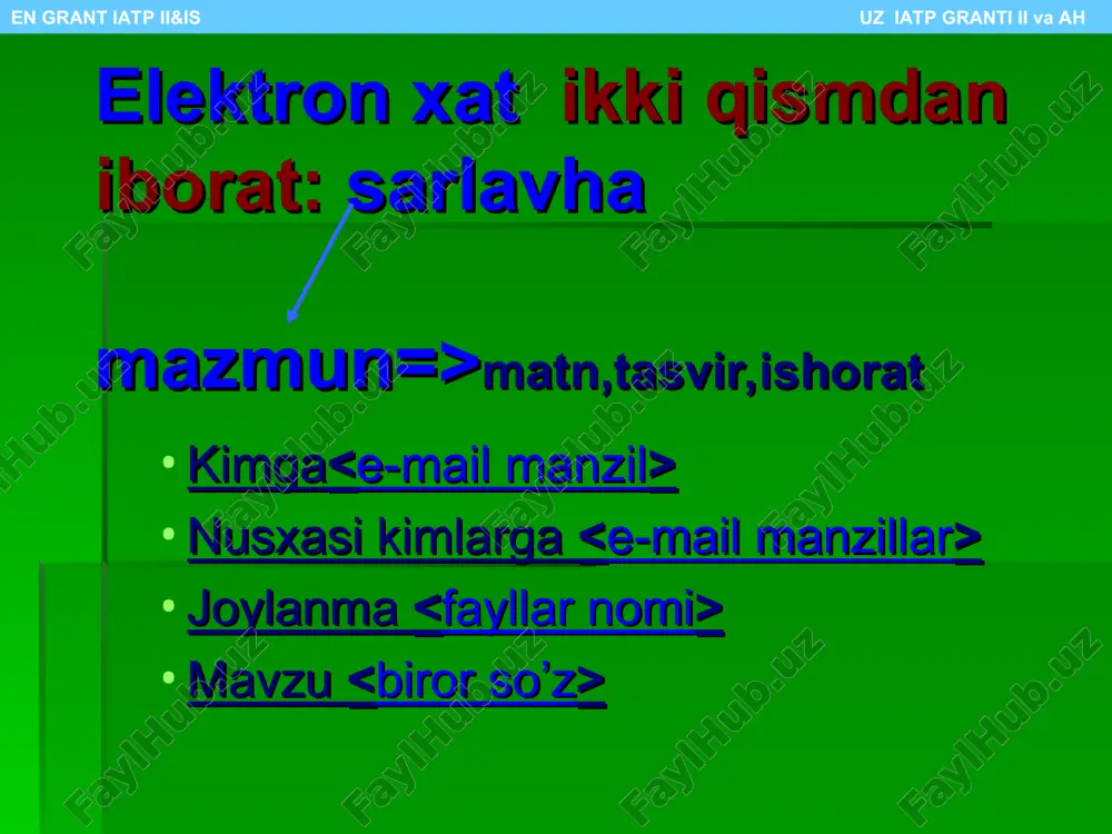 elektron pochta bilan ishlash - Page 4
