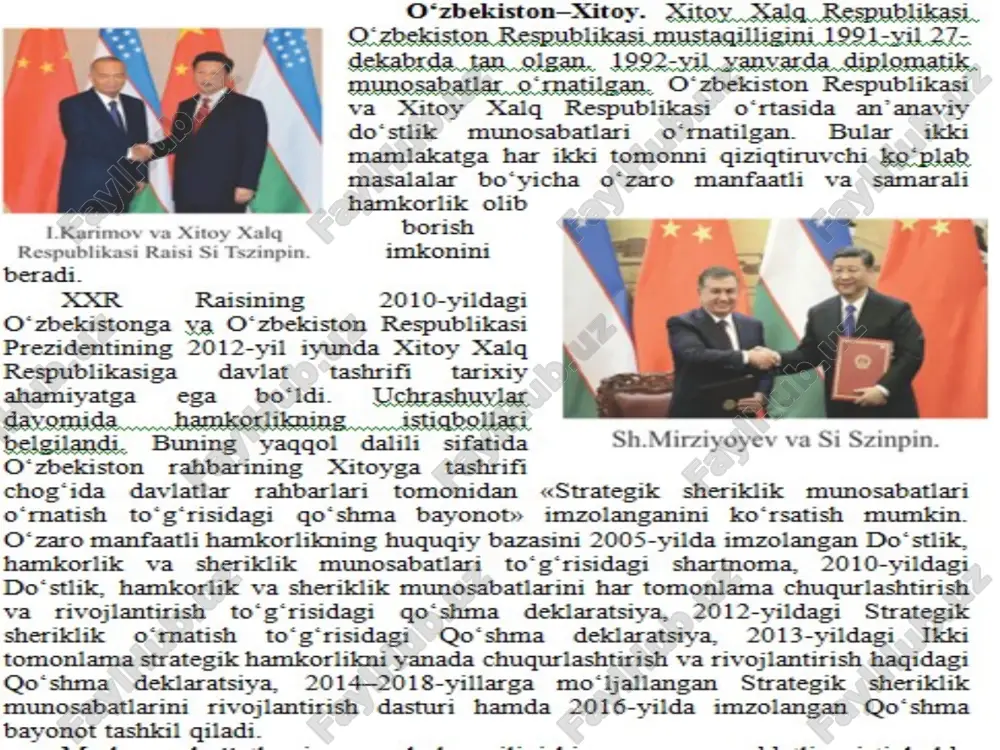 o‘zbekiston va jahon hamjamiyati - Page 4