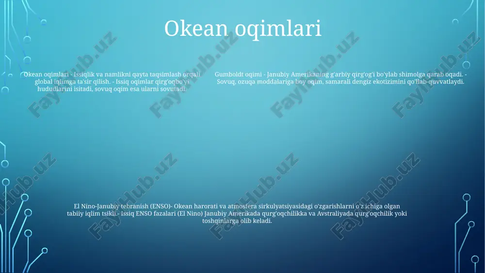 di. and tog'lari, shuningdek, tropik yomg'ir o'rmonlari, mo''tadil o'rmonlar va baland tog'li yaylovlarni o'z ichiga olgan turli xil ekotizimlarning uyidir. patagoniya muz qatlami patagoniya muz qatlami: - katta patagoniya muz qatlami bir vaqtlar chili janubidan argentinagacha bo'lgan ~1,6 million km2 maydonni egallagan. iqlim o'zgarishiga ta'siri:- iqlim o'zgarishi patagoniya muz qatlamiga jiddiy xavf tug'diradi, bu esa tez erishga va potentsial qulashiga olib keladi, bu esa mintaqa ekotizimiga va iqlim tizimiga keng miqyosli ta'sir ko'rsatishi mumkin. janubiy amerikaning iqlim hosil qiluvchi omillari:- bu muzliklar mintaqa iqlimini shakllantirish, haroratni tartibga solish va hayotiy suv manbasini ta'minlashda hal qiluvchi rol o'ynaydi. galapagos orollari ilmiy ahamiyati: galapagos orollari charlz darvinning tabiiy tanlanish yo‘li bilan evolyutsiya nazariyasini ishlab chiqishda hal qiluvchi rol o‘ynagan. har bir orolda topilgan turli xil hayot shakllari uning yangi g'oyalarini tasdiqlovchi qimmatli dalillarni taqdim etdi. yovvoyi tabiatning hayratlanarli xilma-xilligi: galapagos orollarida yerning boshqa hech bir joyida uchramaydigan noyob o‘simlik va hayvon turlari, …