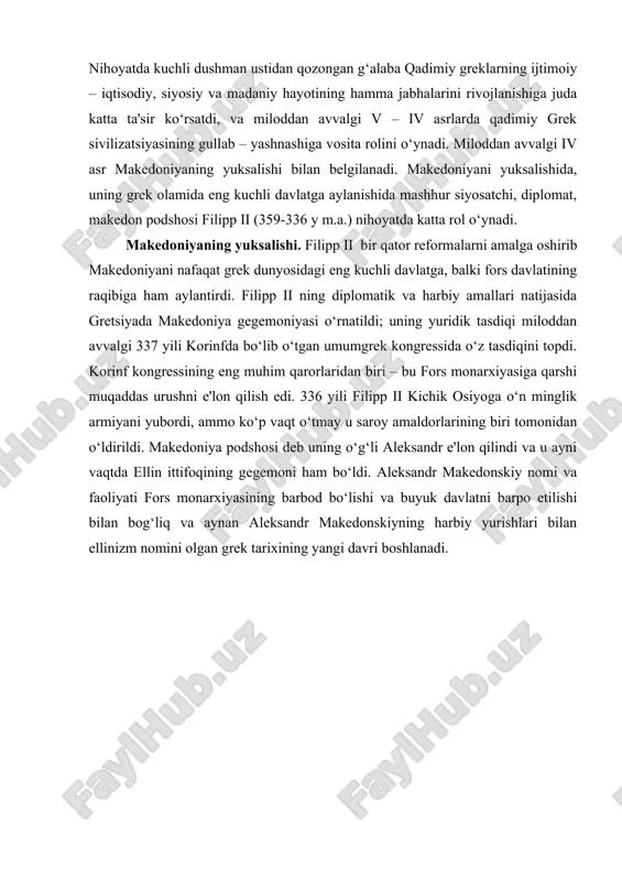 n ellinizm nomini olgan grek tarixining yangi davri boshlanadi.