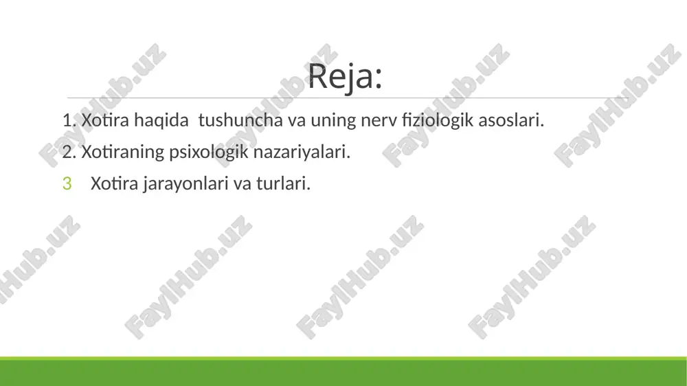 faoliyat va shaxs xususiyatlarining yordamga bog‘liqligini chetlab o‘tdilar. xotira hodisalarining shaxsga bog‘liqligi z.freyd tomonidan ko‘rsatib o‘tilgan edi. uning fikriga ko‘ra, insonning ong osti mayllariga imkon bermaydigan barcha narsalar xotiradan siqib chiqariladi, va, aksincha, uning uchun yoqimli bo‘lganlar saqlanib qoladi. bu bog‘liqlik tajribada o‘z tasdig‘ini topmadi. shu bilan birga, z.freyd va izdoshlarining xizmatlari inson xotirasini o‘rganishda esda saqlash va unutish xotira jarayonlaridagi ijobiy va salbiy emotsiyalar, motivlar va ehtiyojlarning ahamiyatinin aniqlashdan iborat bo‘ldi. psixoanaliz yordamida insonning motivatsion sohasi bilan bog‘liq bo‘lgan ong osti unutishning psixologik mexanizmlari aniqlandi va ta’rif berildi. xx asrning boshlarida xotiraning mantiqiy nazariyasi yuzaga keldi, unga asosan, mos keluvchi jarayonlar faoliyati esda olib qolish zarur bo‘lgan materialni u yoki bu darajada kengroq ma’noli tuzilmalarga birlashtiradigan mazmun bog‘lovchilarining mavjudligi yoki mavjud emasligiga bevosita bog‘liq holatda bo‘ladi (a. bine, k. byuler). esda olib qolish va eslashda matnning ma’noga ega bo‘lgan mazmuni ifodalanadi. harakat xotirasi – bu turli harakatlar yoki tizimlarini …