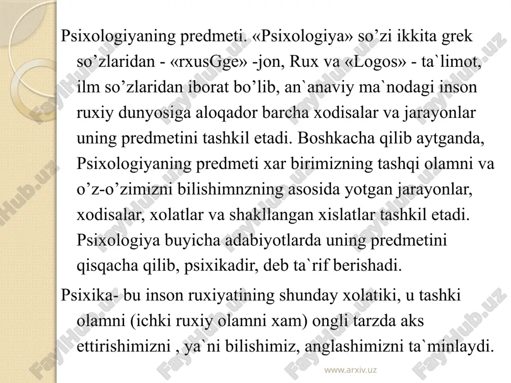 psixologiya fanining maqsad va vazifalari - Page 4