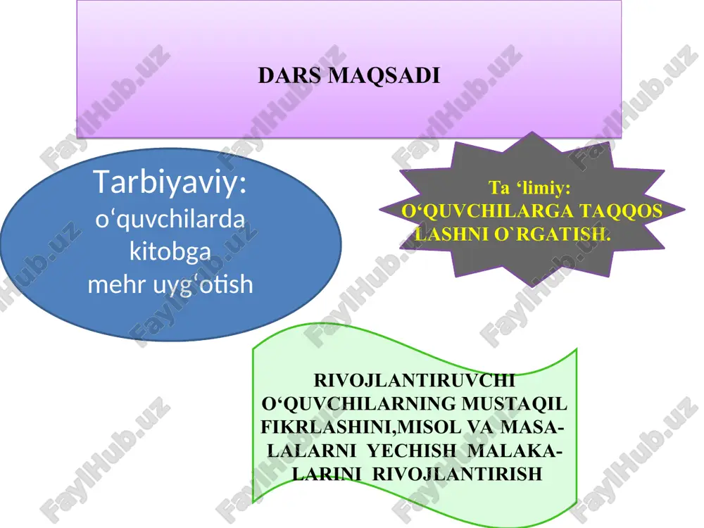 matematika fanidan bir soatlik dars ishlanmasi - Page 4