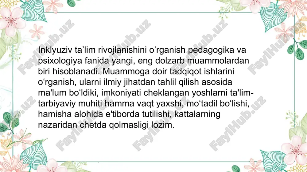 inklyuziv ta'lim pedagogikasi - Page 4