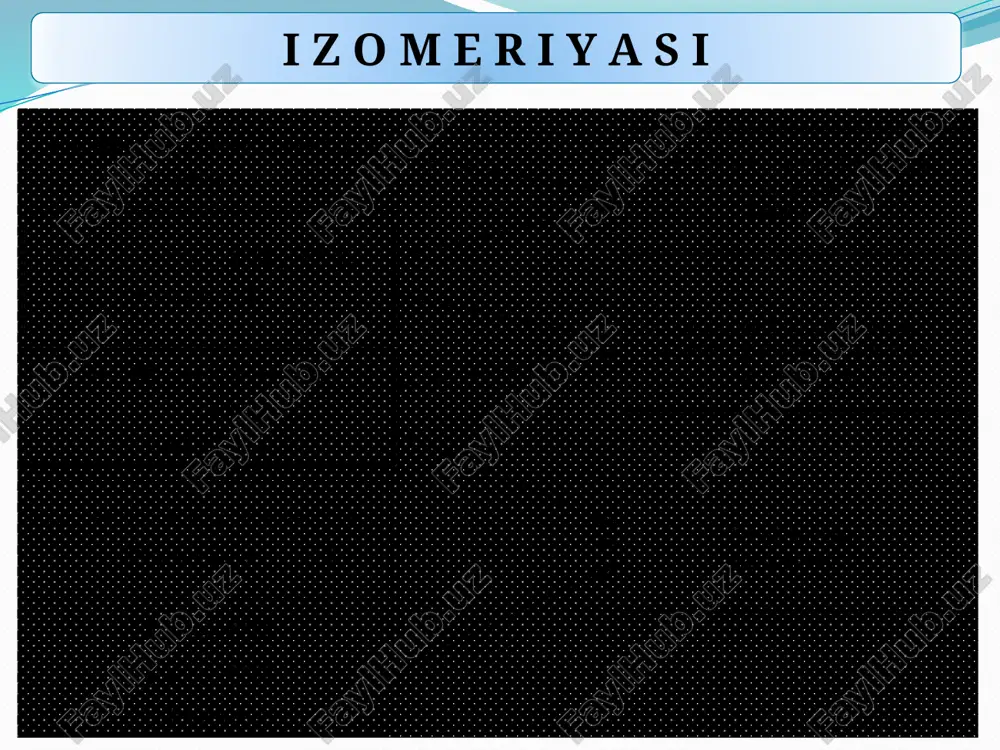 va t0q va nisbiy zichligi ortadi. normal zanjirli alkinlar tarmoqlangan vakillaridan yuqori bo`ladi. uch bog`ning holati qaynash t0 kuchli ta`sir ko`rsatadi. masalan: c – c – c ≡ c 8,50c c – c ≡ c – c 27,80c da qaynaydi. c2h2 tarkibida c miqdori ko`pligi uchun qora dudli alanga berib yonadi. (tutab) gidrogenlanishi 2. galogenlanishi alkinlar bromli suvni rangsizlantiradi. 3. vodorod galogenidning birikishi birikish reaksiyalari kimyoviy xossalari 4. gidratlanishi ( kucherov reaksiyasi 1881 - yil ) birikish reaksiyalari vinil spirti sirka aldegid atseton 1887 yil qo`shbog` tutgan c atomi gidroksil guruh tutmaydi. 1 ta c atomi 2 ta gidroksil guruh saqlamaydi. bunday birikmalar beqaror birikmalar bo`lib, molekulada qayta gruppalanish sodir bo`ladi va boshqa kislorodli organik birikmalar hosil bo`ladi. 5. sianid kislotaning birikishi: birikish reaksiyalari spirtlarning birikishi: birikish reaksiyalari nesmeyanov reaksiyasi. uchbog` tutgan joydan parchalanib, kislotalar hosil qiladi: rccr’ + 3[o]  rcooh + r’cooh. oksidlanish reaksiyalari 5ch3–с≡с–cн2–cн3 + 6kmno4 + …