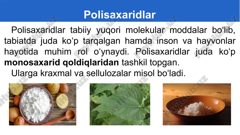 polisaxaridlarning olinishi va xossalari - Page 4