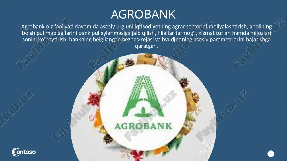 lariga-bag-ishlangan-ochiq-hisoboti-o «agrobank» rebrendingini e’lon qildi! 18 2022-yil 14-fevral kuni poytaxtimizdagi “hyatt regency tashkent” mehmonxonasida “agrobank” atb boshqaruvining 2021-yil yakunlari va 2022-yil rejalariga bag‘ishlangan ochiq hisoboti bo‘lib o‘tdi. ushbu tadbirda “agrobank” atbning kengash a’zolari, yirik aksiyadorlar, korporativ mijozlar, bosh ofis rahbar va xodimlari, ommaviy axborot vositalari vakillari hamda blogerlar ishtirok etdi. 19 e’tiboringiz uchun rahmat image1.png image7.jpg image2.png image8.jpg image9.jpeg image10.jfif image11.jpg image12.png image15.svg image13.png image17.svg image14.jpg image15.png image20.svg image16.png image22.svg image17.jpeg image18.png image19.jpeg image20.jpeg image21.png image22.png image23.jpeg image24.jpeg image3.png image4.svg image4.png image6.svg image25.jfif image5.png image6.png image26.jpg image27.jpg