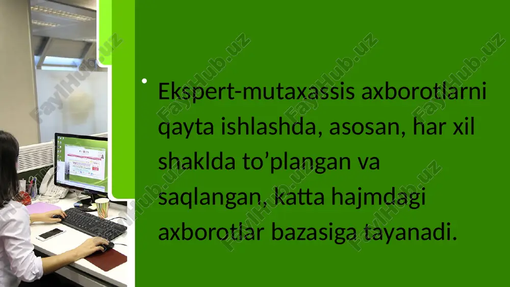 ekspert tizimlarning asosiy turlari va ishlatilish sohalari - Page 4