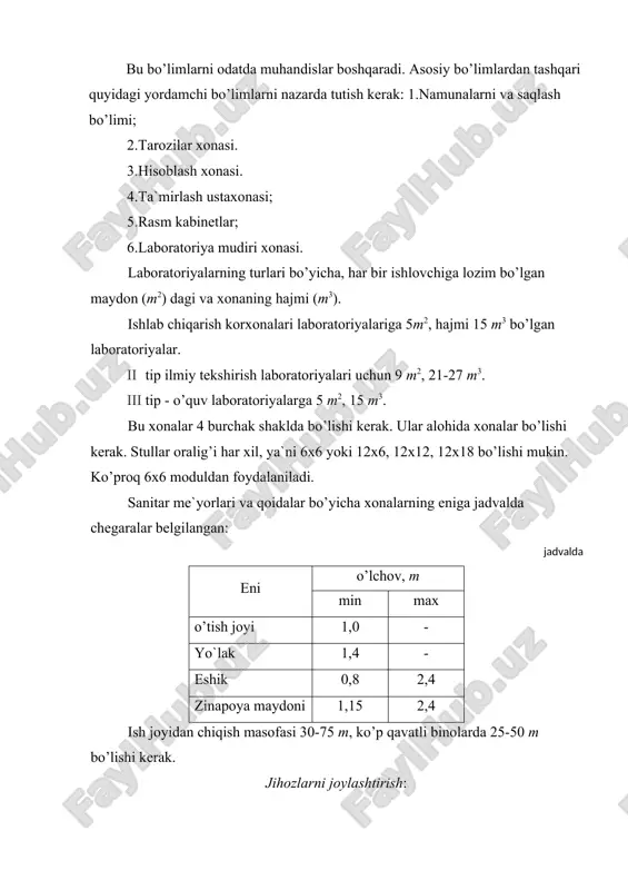 mudiri stoli. аdabiyotlar: 1. karimov i.а. o’zbekiston mustaqillikka erishish ostonasida. toshkent-2012 2. kukin g.n., solovev а.n. “tekstilnoe materialovdenie”. ch. 3. m.: lyogprombыtizdat, 1992g. 3. ochilov t.а. va boshqalar. “to’qimachilik materiallarini sinash”. toshkent, «o’zbekiston» – 2004y. 4. e.аlimbaev va boshqalar: o’zbekistonda to’qimachilik sanoati mahsulotlari va ularning ishlab chiqarish texnologiyasi. t. “nozoila” nash. 2002y. 5. siddiqov p.s. texnologik jarayonlarni loyihalash. toshkent. “fan” nashriyoti-2006. 6. аzimov b. yigirish korxonalarini loyihalash. t. «o’qituvchi» 1994y. 7. jumaniyazov q., polvonov y. paxtani yigirish texnologik jarayonlarini loyihalash. toshkent-2008 8. teryushnov а.v. osnovi proyektirovaniya xlopko pryadilnix fabriki. m. legprombitizdat. 1979g.