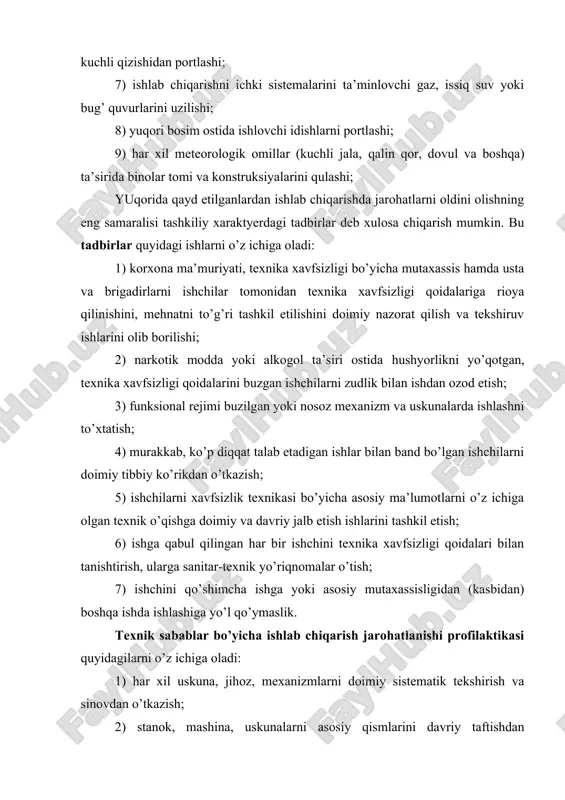 ovchi plastir, 5f – 6 kleyi va boshqalar bilan kleylashkerak. agar jarohatlangan joydan qon oqsa birinchi yordam ko’rsatish usuli qon oqishining ko’rinishiga bog’liq bo’ladi. qon oqishi odatda qon tomirlari butunligi buzilganda har xil intensivlikdagi qon oqishi bilan kuzatiladi. qon oqish: tashqi (qon tana tashqarisida, ustidan oqqanda) va ichki (qon ichki organlarda, to’qimalarda oqqanda) bo’ladi. qon tomirlarining jarohatlanishlariga bog’liq ravishda qon oqish ko’rinishlari bir necha xil bo’ladi. tashqi arterial-puls bilan tez, qon rangi-och-qizil, shu bilan birga u jarohat joyidan favvoralanib oqadi, organizmda umumiy kuchsizlik va tananing shikastlangan joyida kuchli og’riq bilan kechadi. vena qon tomiri jarohatlanganda qon qora-qizil rangda tizillab oqa boshlaydi. agar qon alohida tomchi ko’rinishida oqsa va jarohat joyi ham qonasa bu kapillyar qon oqish hisoblanadi. arteriya qon tomiri jarohatlanganda jarohat joyidan uzik-uzik tizillagan qon oqishi kuzatiladi. 1 2 3 4 5 6 20.4.-rasm. arteriyani ostki suyaklarga barmoqlar bilan qisish usullari: 1-chakkaga oid; 2-pastki jag’ga oid; 3- bo’yinga oid; …