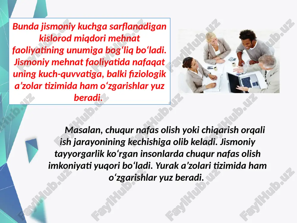hi). foydalanilgan adabiyotlar: qudratov, t.g’aniev, o’. yuldashev, g’.yo. yormatov, n. xabibullaev, f.d xudoev. «hayot faoliyati xavfsizligi» maruzalar kursi. toshkent 2005 y yuldashev o.r., sapaev sh.m., va boshqalar «hayot faoliyati xavfsizligi» fanidan amaly mashg’ulotlar. o’quv qo’llanma. toshkent 2010 y т.в. гитун, а.г елисеев и др. «экстремальная медицина» полный справочник. москва 2006 г. о.р юлдашев, о.т хасанова и др. «аварийно-спасательные раьоты» учебное пособие. ташкент 2008 г. image2.jpg image3.jpeg image4.jpeg image5.jpeg image6.jpeg image7.png image8.jpeg image9.jpeg image10.jpeg image11.jpeg image12.jpeg image13.jpeg image14.jpeg image15.jpeg image1.jpg