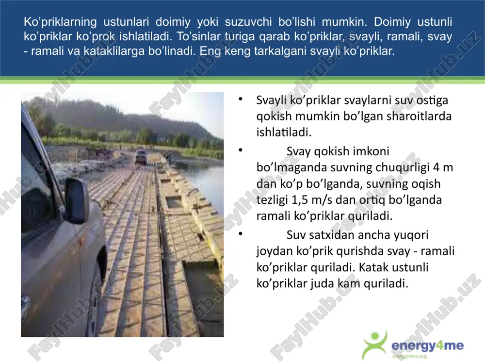 suv havzalardan o`tish vositalari - Page 4