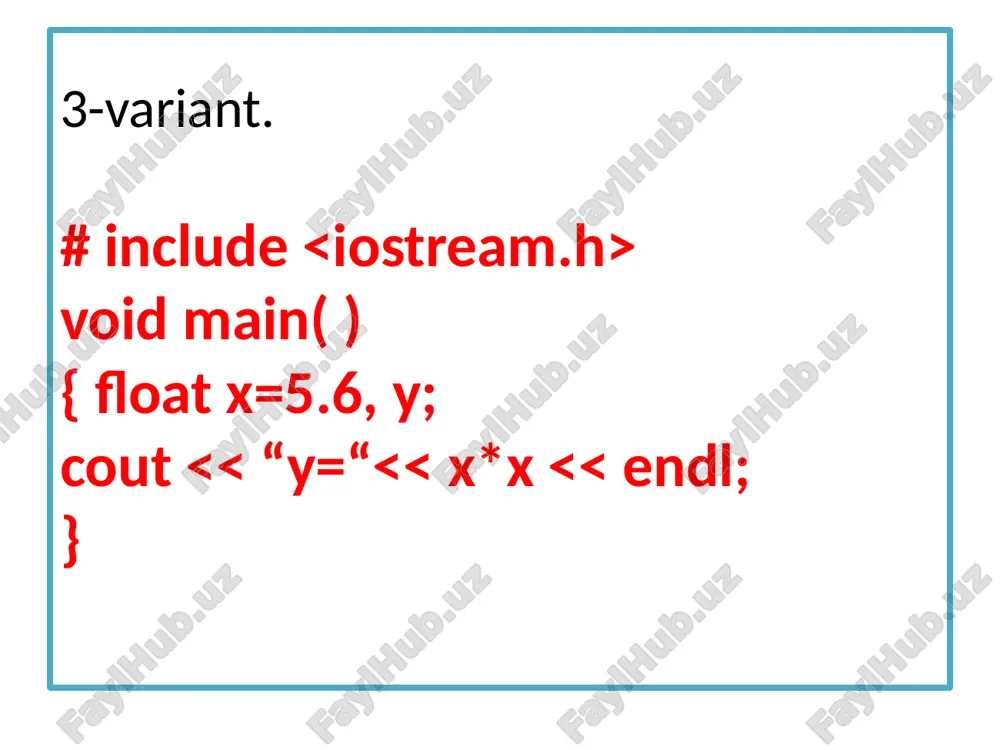 c/c++ tilida chiziqli dastur - Page 4