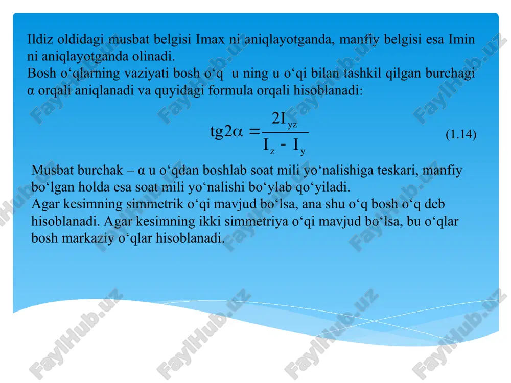 bosh inersiya o‘qlari va bosh inersiya momentlariari - Page 4