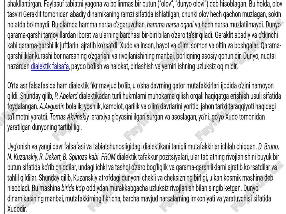 dialektika rivojlanishi haqidagi ta'limot - Page 4