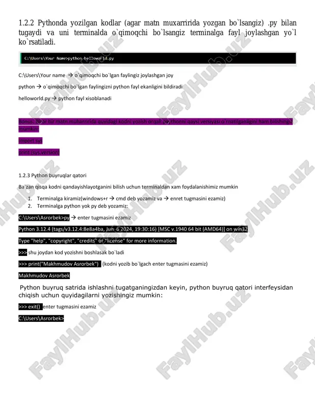 python dasturlash tili - Page 4
