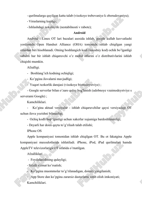 operatsion sistemaning boshqa turlari,android mobil operatsion tizimi - Page 4