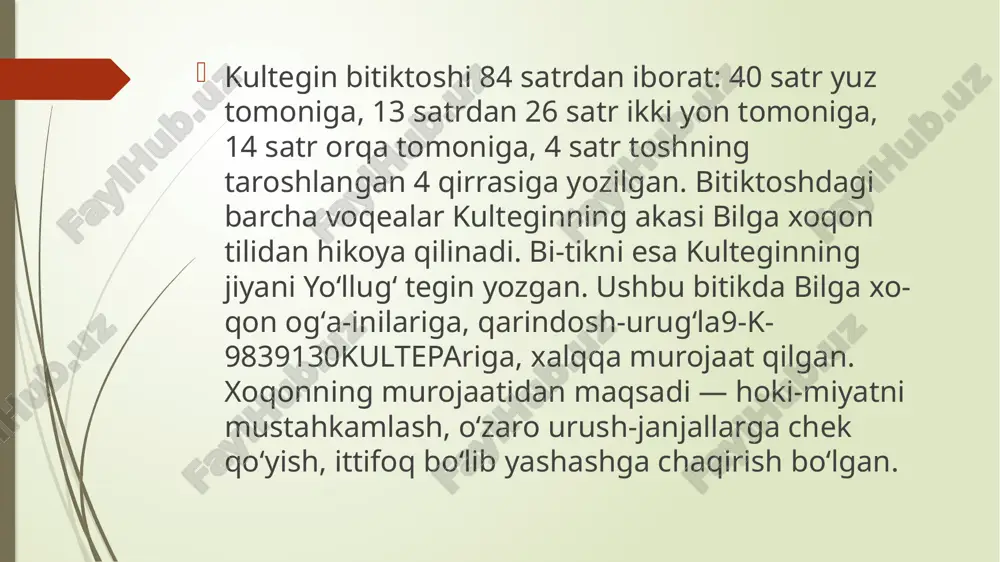 kultegin bitigtoshi matnidagi so`z yasovchi affikslar. - Page 4