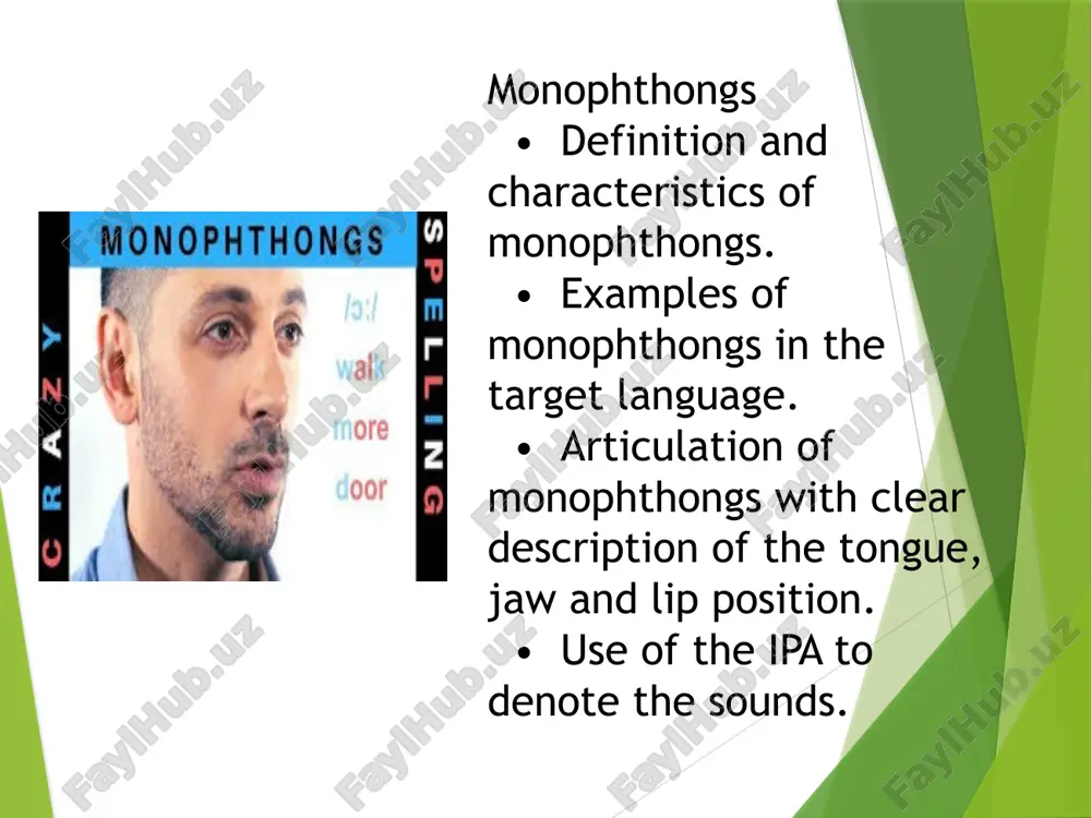 monophthongs, diphthongs, and triphthongs in a language being learned - Page 4