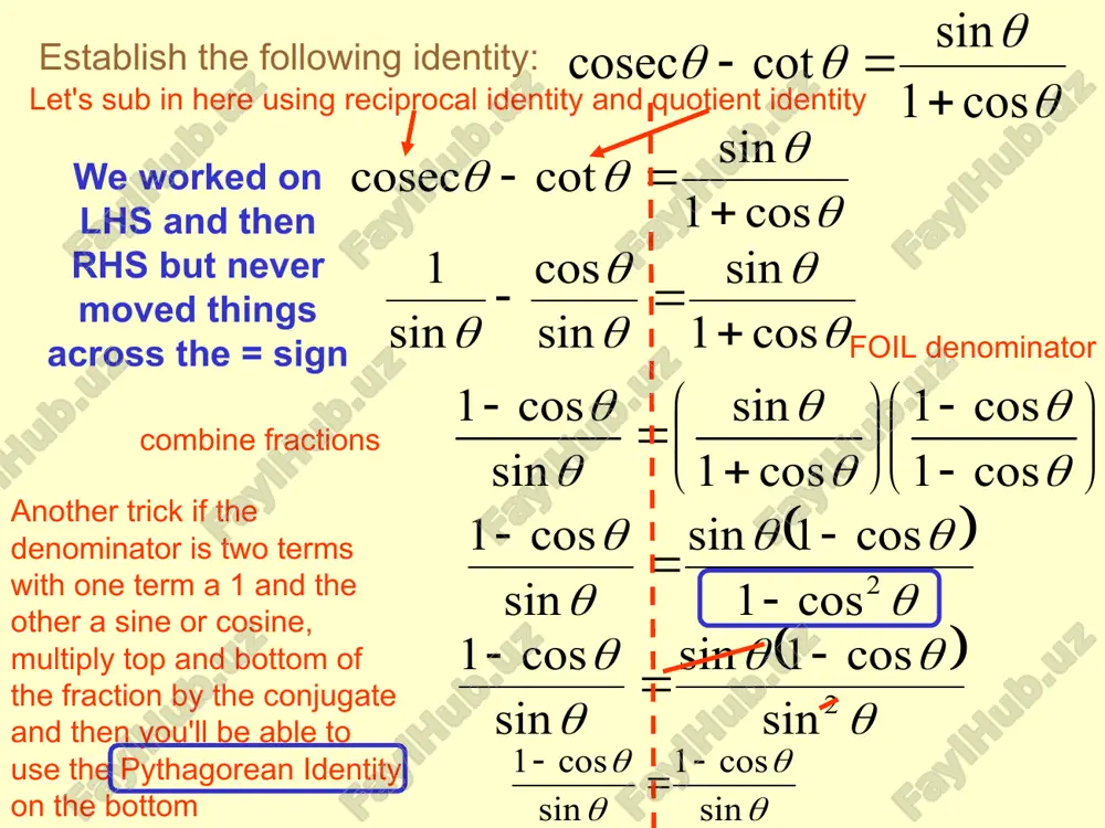 trigonometric identities - Page 4