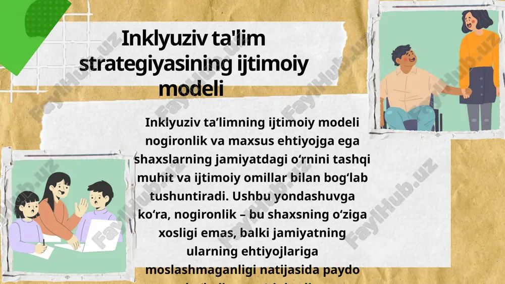 inklyuziv ta'lim strategiyasining ijtimoiy modeli - Page 4