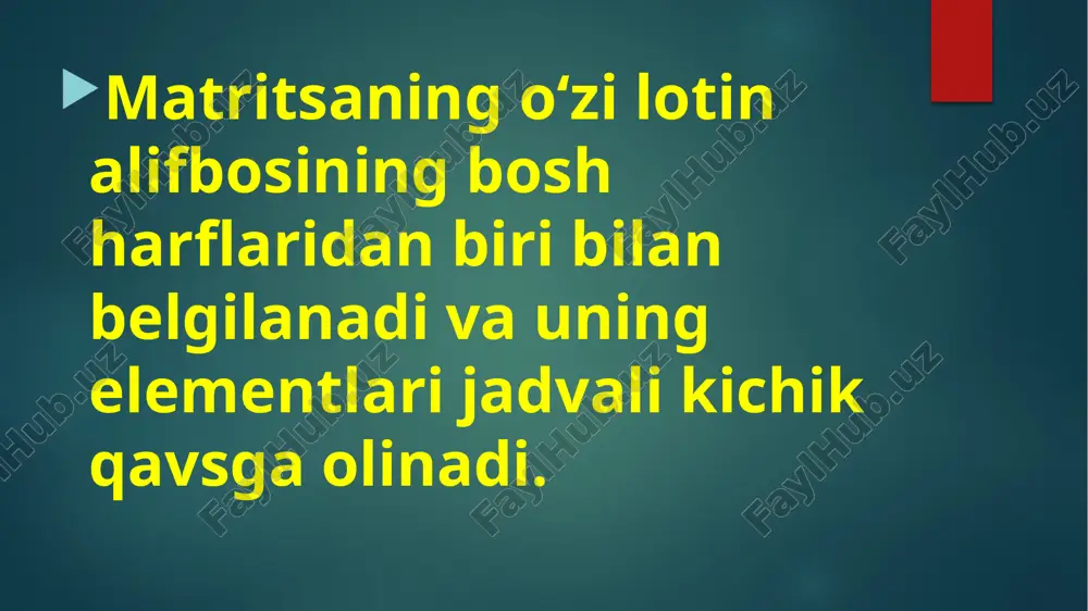 matritsalar ustidagi amallarning xossalarini isbotlash - Page 4