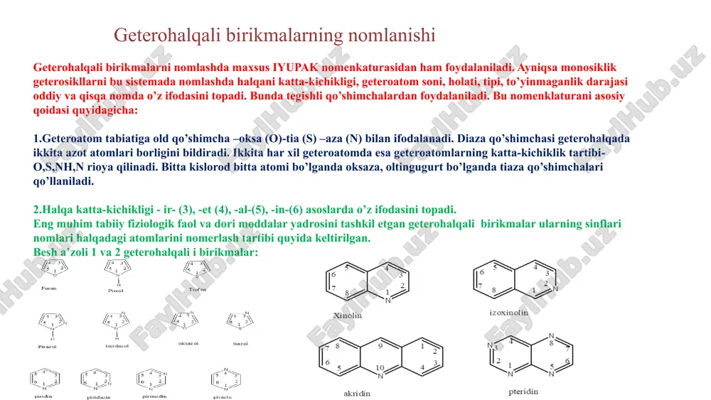 geterosiklik birikmalarning termodinamik barqarorligi va ularning ishlatilish sohalari - Page 4