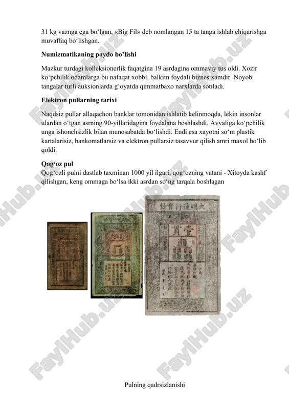 pul shakllari va ularning evolyutsiyasi - Page 4