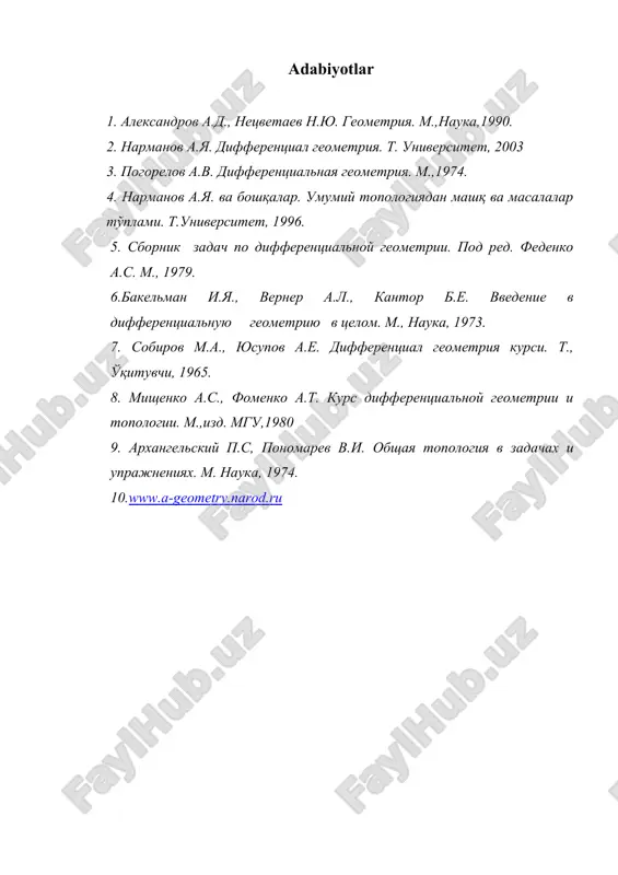 fazoda sirtlar va ularning berilish usullari. regulyar sirtlar - Page 4