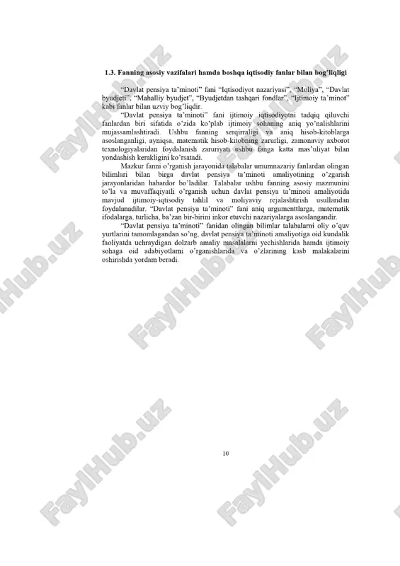 davlat pensiya taʼminoti fanining maqsad va vazifalari - Page 4