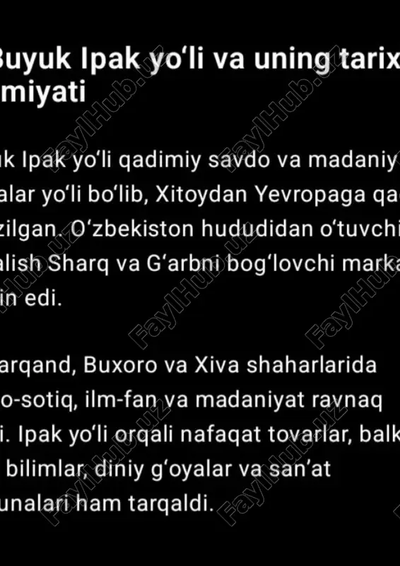 “tarix fanidan tayyor topshiriqlar to‘plami” - Page 4