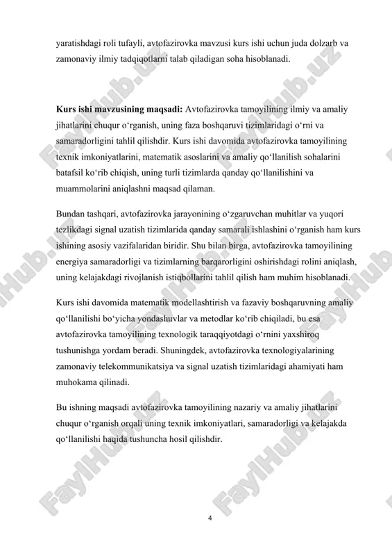 q energiya oladi. bu o‘z-o‘zini muvozanatlovchi mexanizm tufayli ularning fazasi kerakli qiymat atrofida avtomatik tarzda ushlab turiladi. 7 avtofazirovka tamoyili rivojlanish tarixiga keladigan bo’lsak xx asrning ikkinchi yarmida zaryadlangan zarrachalarni tezlatish texnologiyalari rivojlanishi bilan bog‘liq holda yuzaga keldi. dastlab bu tamoyil nazariy jihatdan 1940-yillarda aqsh va sobiq sssr fiziklari tomonidan ishlab chiqilgan. mazkur davrda sinkrotron va fazotron kabi zarracha tezlatkichlarining fizik asoslari aniqlashtirilar edi. avtofazirovka tamoyilning ilmiy asoslari sovet fiziklari gersh itskovich budker, gersh i. petrosyan va boshqa olimlarning fundamental tadqiqotlariga asoslangan. budkerning ishlarida zaryadlar sinxron fazani saqlab turishini matematik jihatdan izohlovchi nazariyalar keltirilgan. uning ishlari avtofazirovkaning fundamental mexanizmlarini ochib berdi va bu yerda zarracha energiyasi va uning fazadagi o‘rni o‘zaro bog‘liq bo‘lib, fazani avtomatik ravishda “tuzatib” turuvchi kuchlar paydo bo‘lishi ko‘rsatib o‘tilgan. 1950–1960-yillarda novosibirskdagi yadro fizikasi institutida (inp) va dubnadagi yadroviy tadqiqotlar institutida (jinr) birinchi avtofazirovka asosidagi tezlatkichlar amalda qurildi. aynan shu paytda bu tamoyil eksperimental jihatdan tasdiqlandi. shuningdek, …