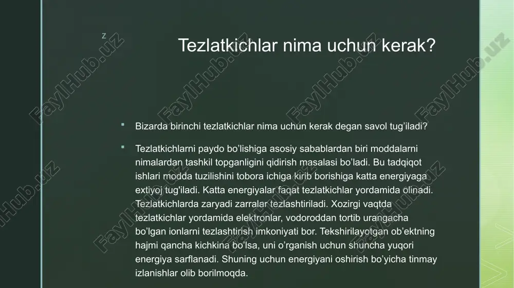 chiziqli tezlatkichlar tuzilishi va ishlash prinsipi - Page 4