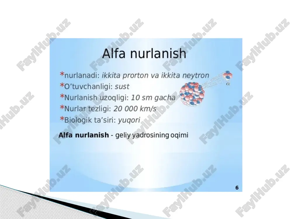 birinchi tur oldindan belgilangan (lotincha determino - "aniqlash" so'zidan), ya'ni oqibatlar doza chegarasiga erishilganda yuzaga keladi. agar u oshib ketsa, o’lim xavfi ortadi.  deterministik ta'sirlardan kelib chiqadigan patologiyalarga o'tkir radiatsiya shikastlanishi, radiatsiya sindromlari (suyak iligi, oshqozon-ichak, miya), reproduktiv funktsiyaning yomonlashishi, katarakta kiradi. ular nurlanish dozasini olgandan keyin imkon qadar tezroq, kamroq tez-tez - uzoq muddatda qayd etiladi.  stokastik yoki tasodifiy effektlar (yunoncha stochastikos - «taxmin qilishni bilish» soʻzidan olingan) shunday taʼsirlar boʻlib, ularning xavflilik darajasi nurlanish dozasiga bogʻliq emas. dozaga bog'liqlik tirik organizmlar populyatsiyasi orasida patologiyaning ko'payishida namoyon bo'ladi. nojo'ya ta'sirlar qisqa muddatli ta'sir qilishda ham mavjud. stakastik nurlanish effekti va deterministik ta’sir o’rtasidagi farq quyidagicha. doza miqdori:deterministik ta’sir-yuqori dozalarda (>1gy) namoyon bo’ladi. agar chegara qiymat oshib ketgan bo’lsa, kasallik muqarrar(oldindan belgilangan). dozaning oshishi bilan jarahatning og’irligi ortadi. stakastik effektlar- past va o’rta dozalarda kuzatilgan. patogenez dozadan mustaqil. zarar mexanizmi: deterministik ta’sir- to’qimalar va organlarning disfunktsiyasiga olib keladigan …