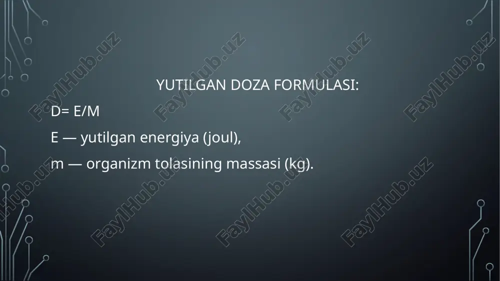 yutilish, ekvivalent va effektiv doza - Page 4