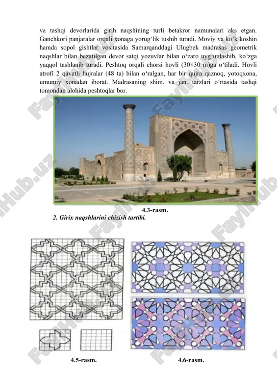 me’moriy yodgorliklaridagi (girix) naqshlar tahlili - Page 4